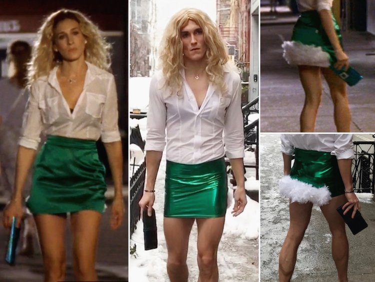 Dan Clay dá vida a drag queen Carrie Dragshaw, uma homenagem para a personagem Carrie Bradshaw, de Sex and the City