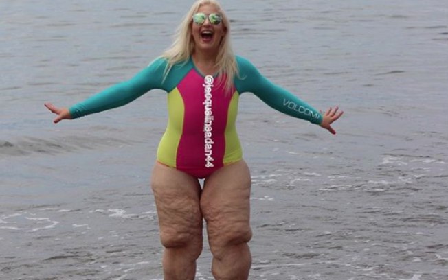 Jacqueline Adan perdeu 160 kg. Antes, ela pesava 220 kg e fez um desabafo sobre o preconceito contra pessoas acima do peso.