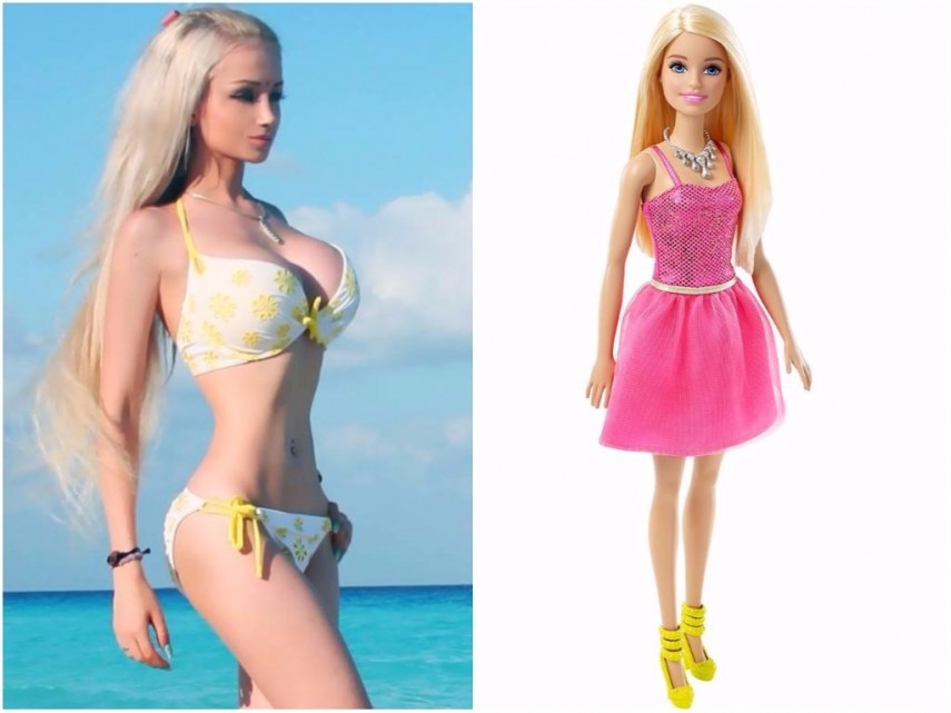 Valeria Lukyanova e Barbie