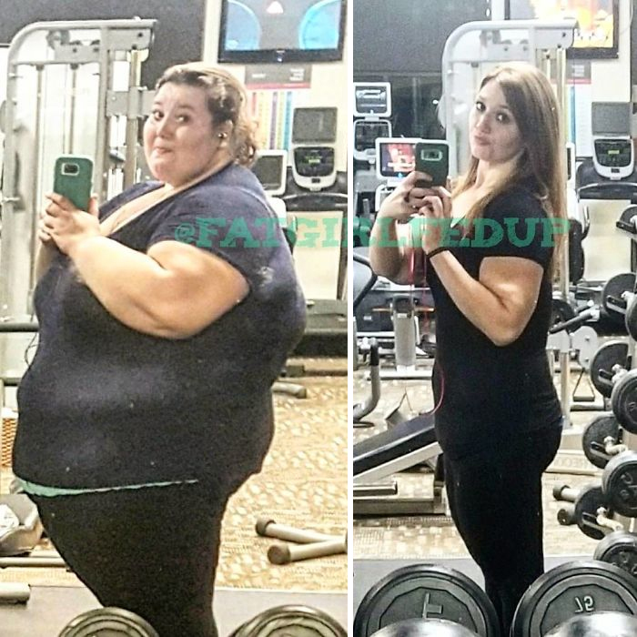 Lexi Reed, de Indiana, nos Estados Unidos, pesava  219 kg em 2016. O marido dela, Danny, já pesava 127 kg. Insatisfeitos com sua saúde e forma física, eles decidiram mudar de vida e, juntos, decidiram levar uma vida mais saudável. No Instagram, ela decidiu recriar algumas fotos antigas para mostrar suas mudanças