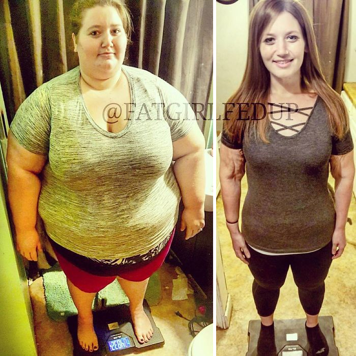 Lexi Reed, de Indiana, nos Estados Unidos, pesava  219 kg em 2016. O marido dela, Danny, já pesava 127 kg. Insatisfeitos com sua saúde e forma física, eles decidiram mudar de vida e, juntos, decidiram levar uma vida mais saudável. No Instagram, ela decidiu recriar algumas fotos antigas para mostrar suas mudanças