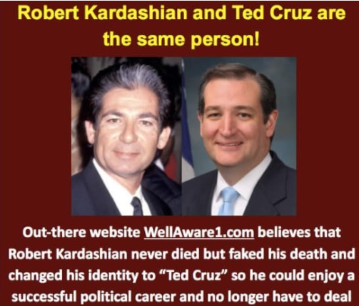 Ted Cruz é, na verdade, Robert Kardashian
