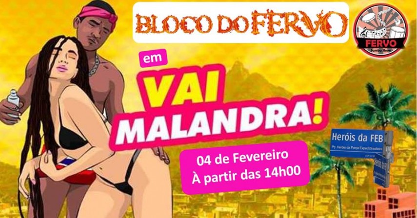 Quando: dia 4 (domingo)/ Horário: 14h/ Concentração: Praça Heróis da Força Exp. Brasileira