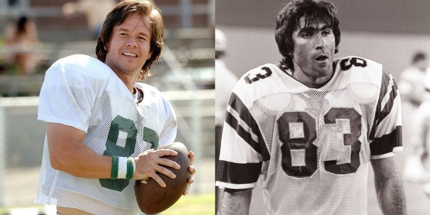 Mark Wahlberg como o jogador Vince Papale no filme 'Invencível'.