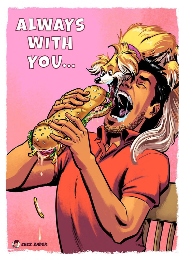 Erez Zadok é um ilustrador que ama criar desenhos sobre as alegrias e percalços do dia a dia. Para isso, ele conta com uma personagem super especial: a sua cachorra Joya.