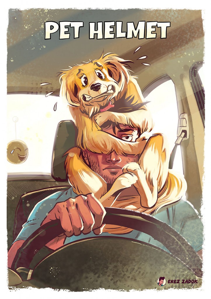 Erez Zadok é um ilustrador que ama criar desenhos sobre as alegrias e percalços do dia a dia. Para isso, ele conta com uma personagem super especial: a sua cachorra Joya.