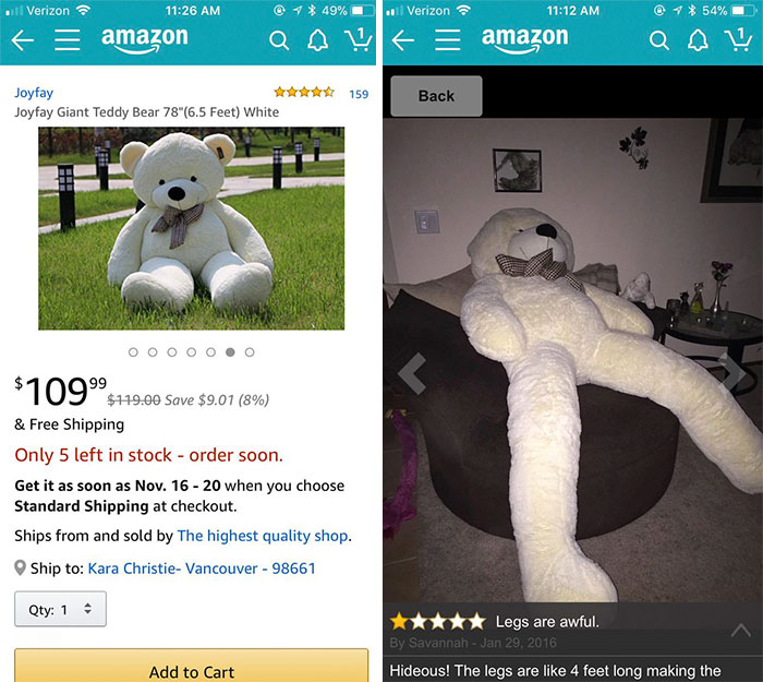 Compras online que não saíram como esperado