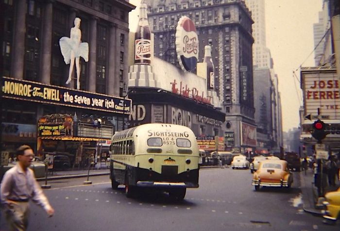 Fotos coloridas mostram cotidiano dos EUA nos anos 1950