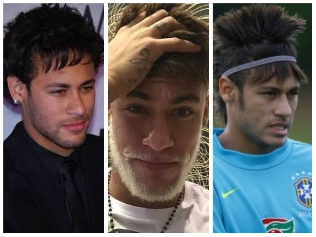 Lembra de todas?! 10 mudanças de visual inesquecíveis de Neymar Jr.