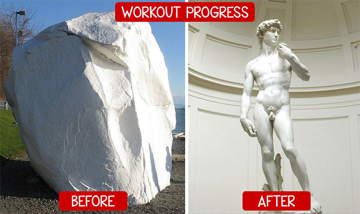 Brincadeira com antes e depois vira mania 