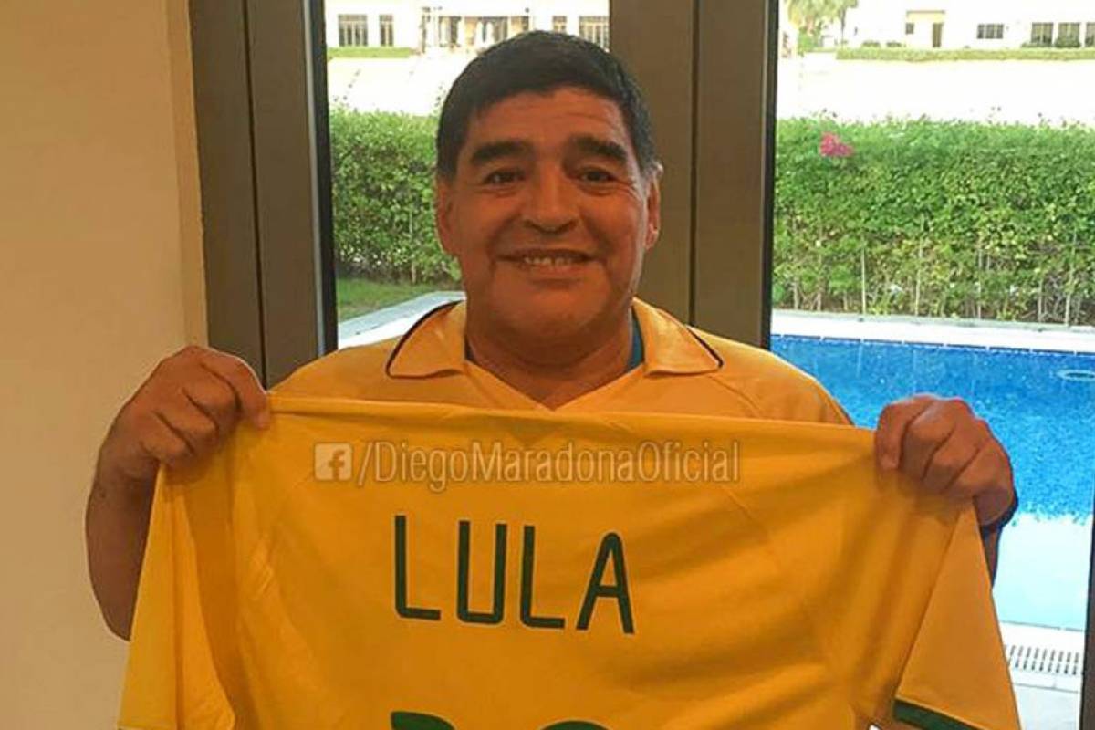 Em entrevista, Maradona declara apoio a Lula e critica Temer