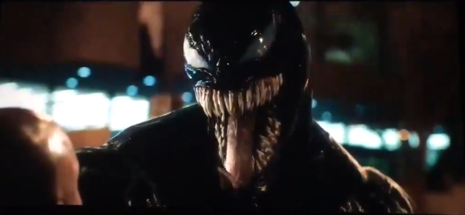 Visual de Venom com Tom Hardy é revelado em primeiro trailer