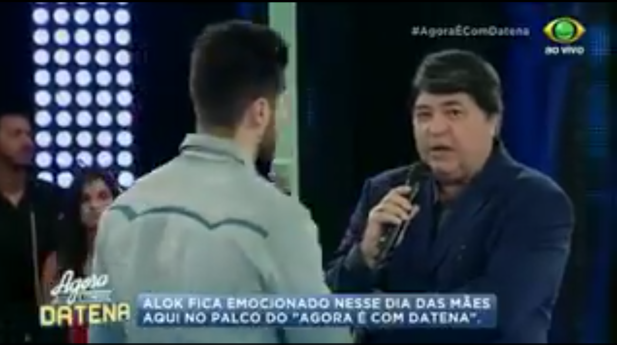 Datena deixa Alok sem graça durante participação em programa ao vivo