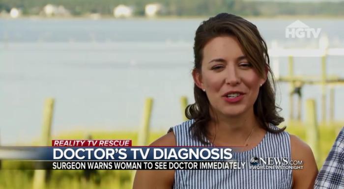 Mulher tem câncer detectado em programa de TV