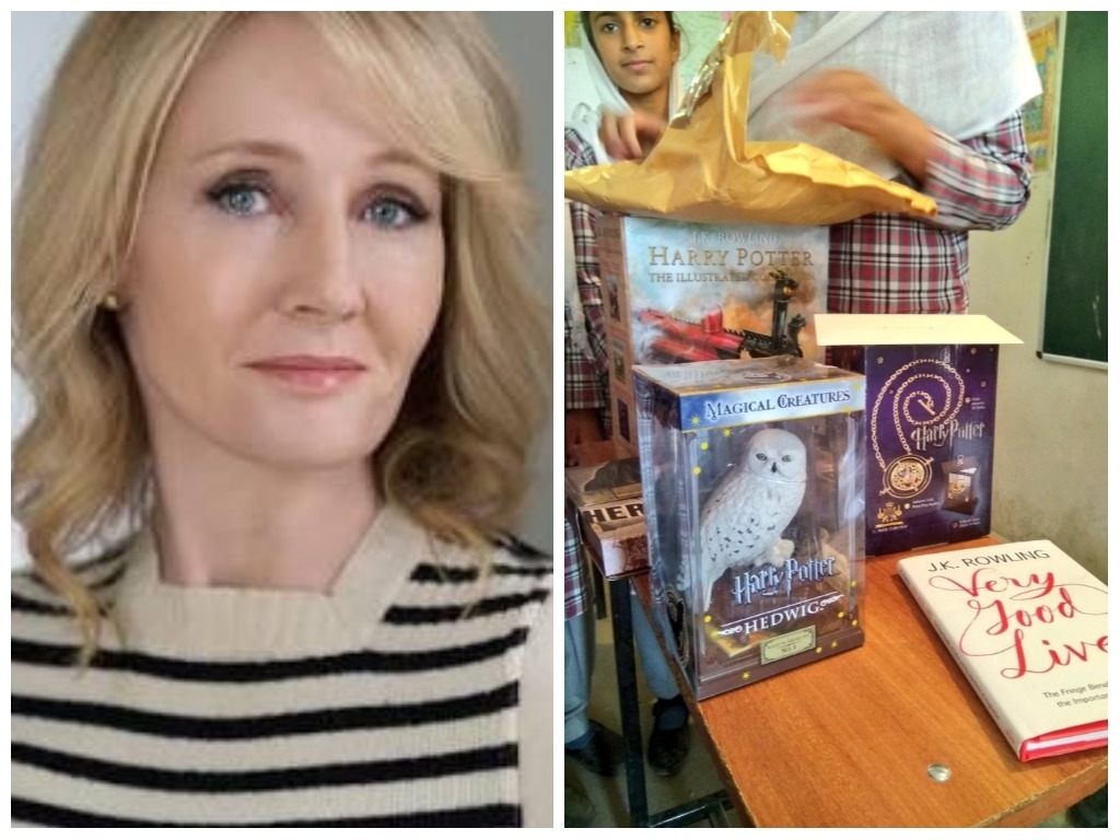 Autora de 'Harry Potter', J. K. Rowling manda presentes para escola indiana