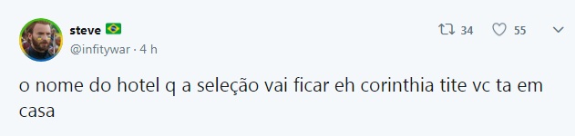 O hotel, em São Petersburgo, chama Corinthia, quase o mesmo que o clube brasileiro do qual o treinador Tite também já foi técnico