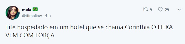 O hotel, em São Petersburgo, chama Corinthia, quase o mesmo que o clube brasileiro do qual o treinador Tite também já foi técnico
