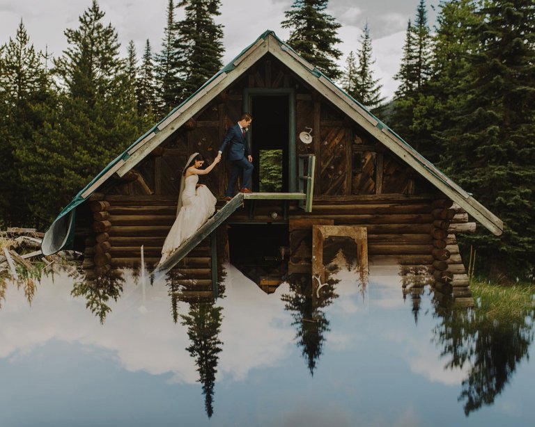 Fotógrafo usa lente de celular para criar efeito lindo em fotos de casamento