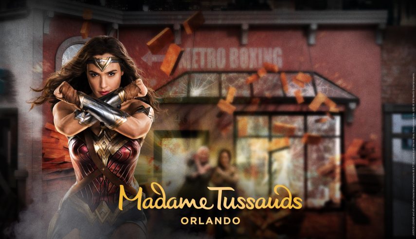 “Justice League: A Call for Heroes”, atração do Madame Tussauds Orlando, permite que os visitantes façam parte de muita ação como ajudantes da Mulher Maravilha, interpretada por Gal Gadot; do Super-Homem, interpretado por Henry Cavill; e do Batman, interpretado por Ben Affleck. Réplicas de acessórios e vestimentas que complementam as figuras de cera de cada super-herói dão uma dimensão de autenticidade e realismo à experiência imersiva.