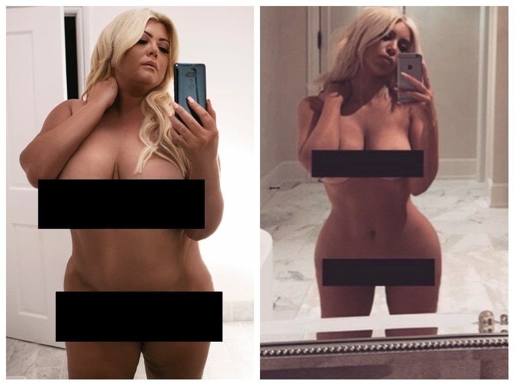 Celebridade britânica gera polêmica ao recriar selfies icônicas de Kim Kardashian