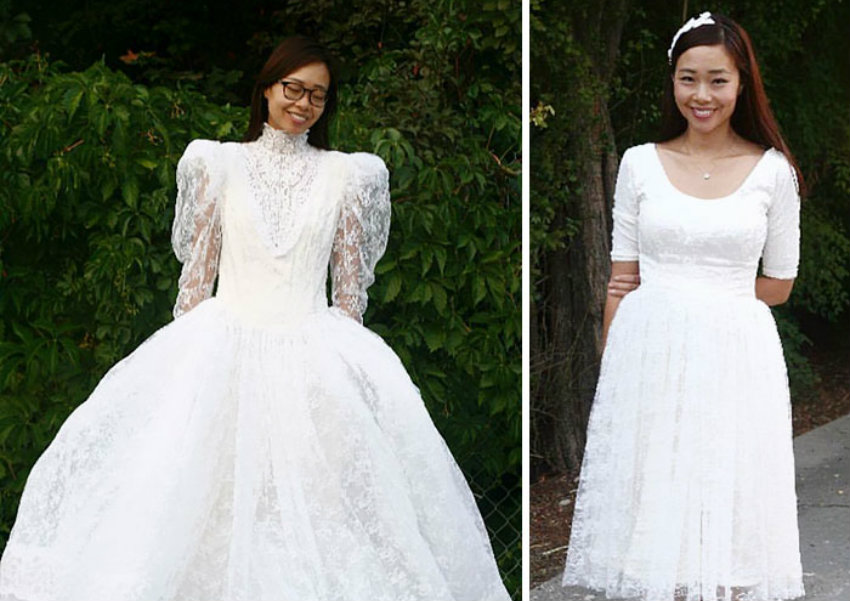 Mulher transforma roupas velhas e feias em peças novas