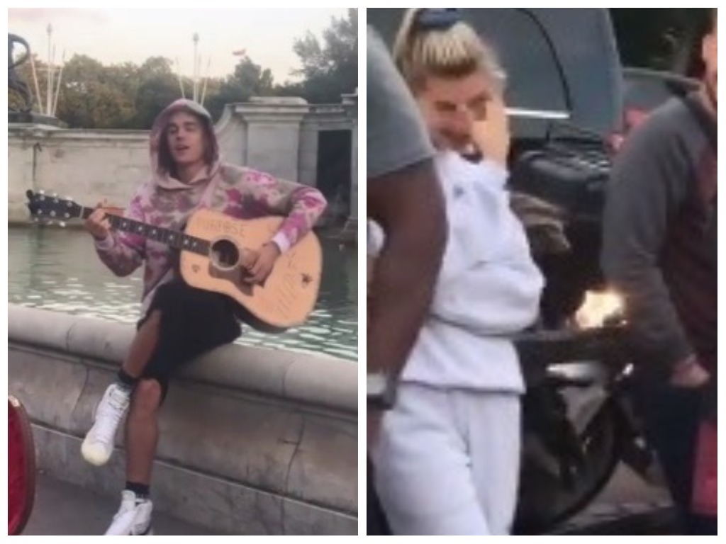 Justin Bieber faz serenata para Hailey Baldwin em Londres; vem ver!