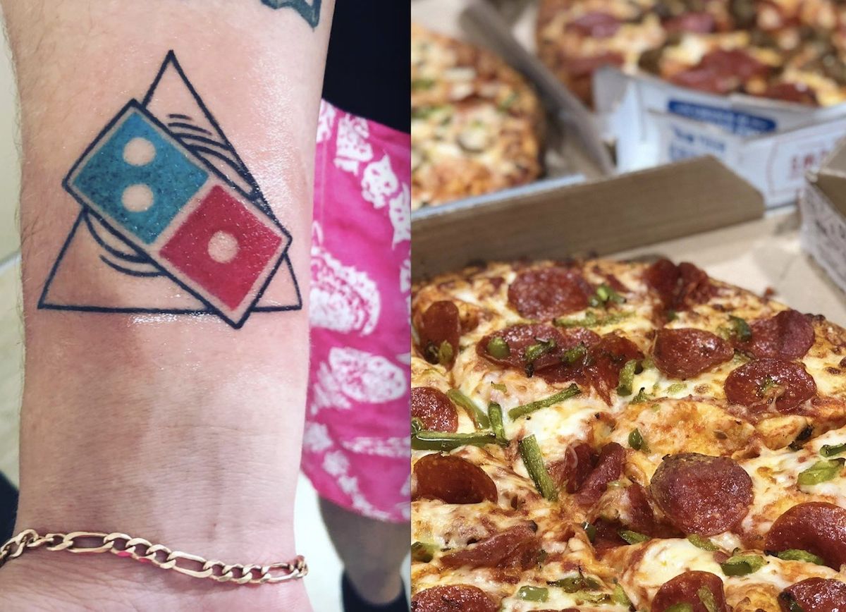 Domino's dá pizza vitalícia por tatuagem visível
