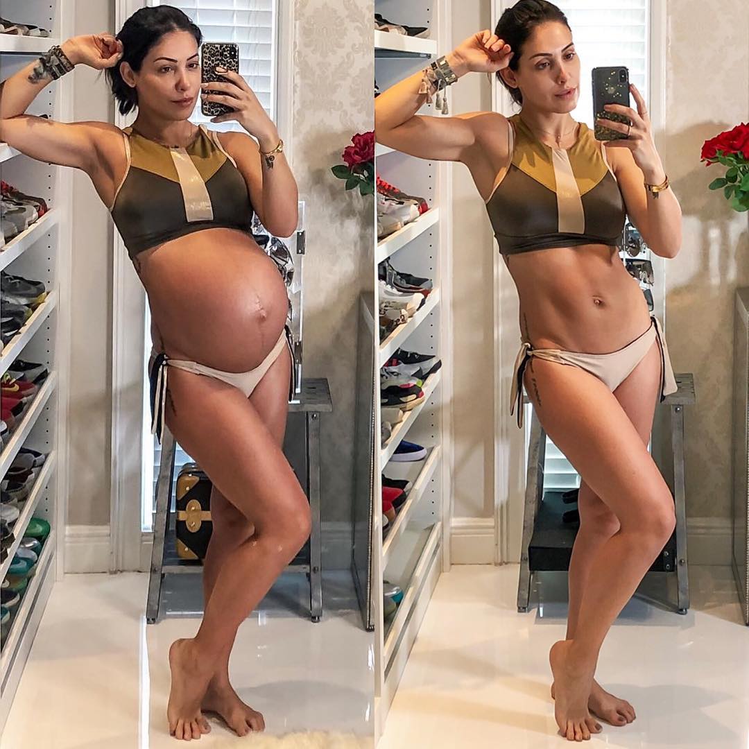 Musa fitness, Bella Falconi exibe corpo pós-gravidez: "Talvez não volte a ter o corpo que tive"