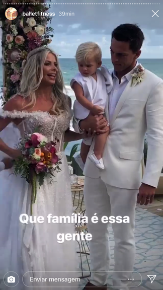 Karina Bacchi se casa com Amaury Nunes em praia de Alagoas
