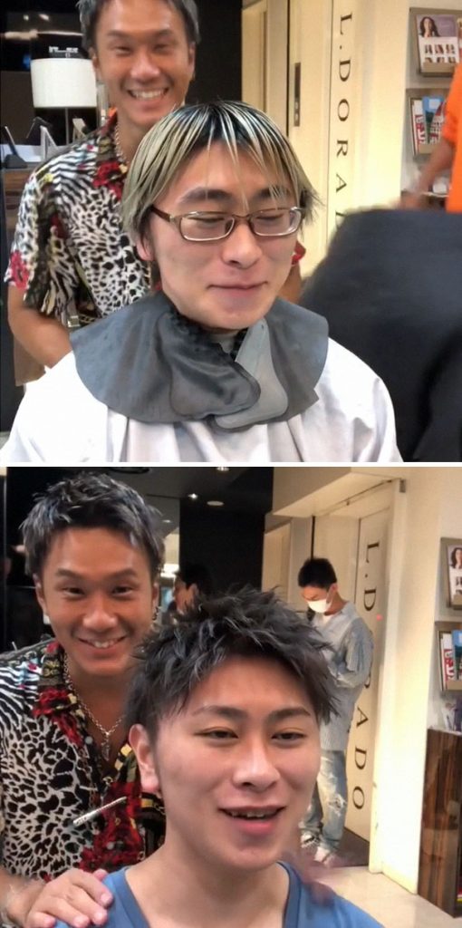 Japonês mostra diferença que corte de cabelo pode fazer