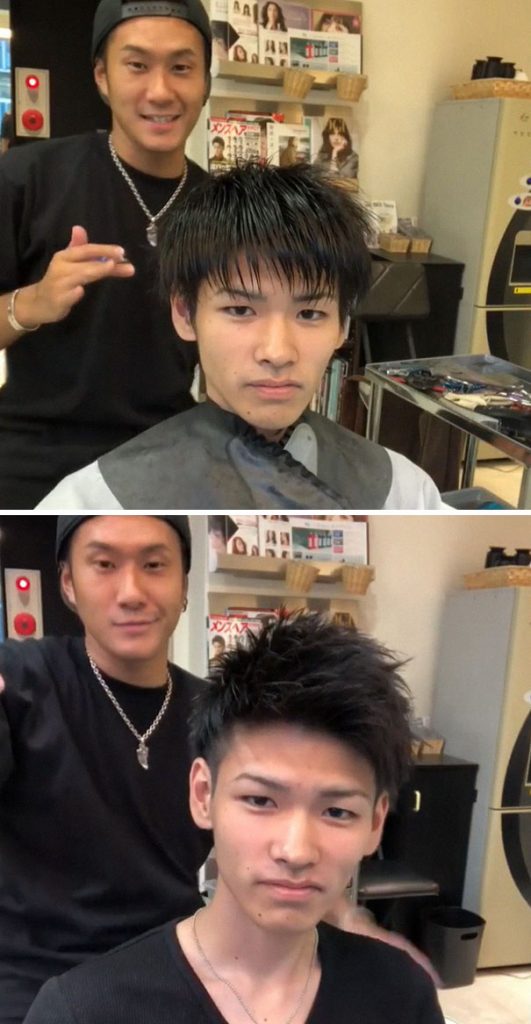 Japonês mostra diferença que corte de cabelo pode fazer