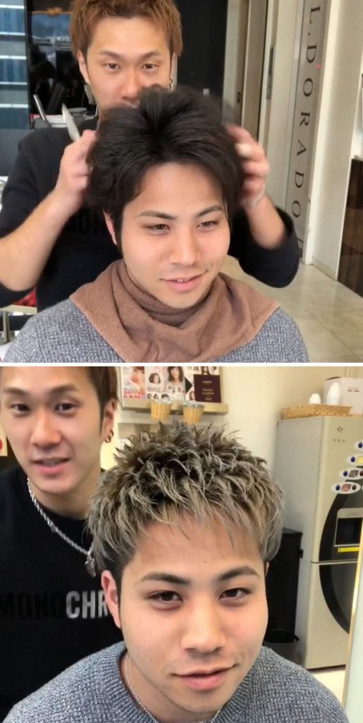 Japonês mostra diferença que corte de cabelo pode fazer