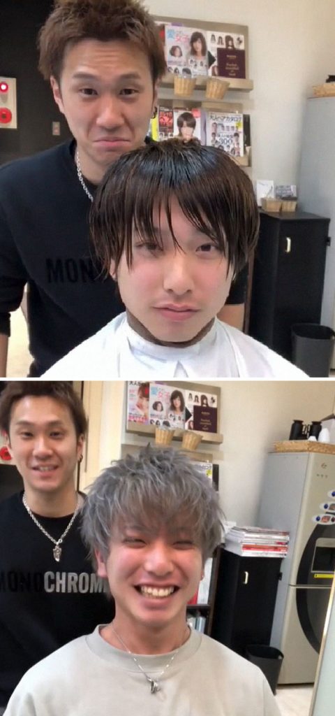 Japonês mostra diferença que corte de cabelo pode fazer