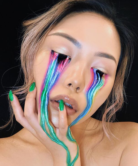 A canadense Mimi Choi faz makes com ilusão de ótica impressionantes