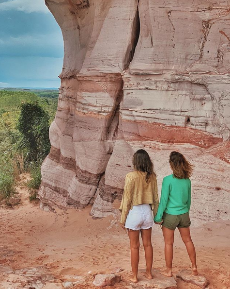 Casal fez viagem romântica ao Jalapão, em Tocantins.