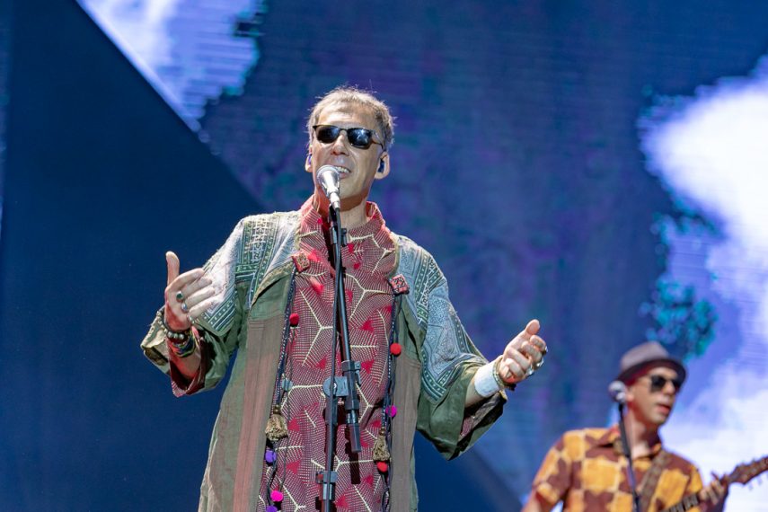 Trio movimentou o público no Palco Budweiser nesta sexta-feira (5)