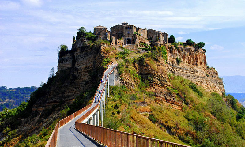 A ponte para Civita de Bagnoregio