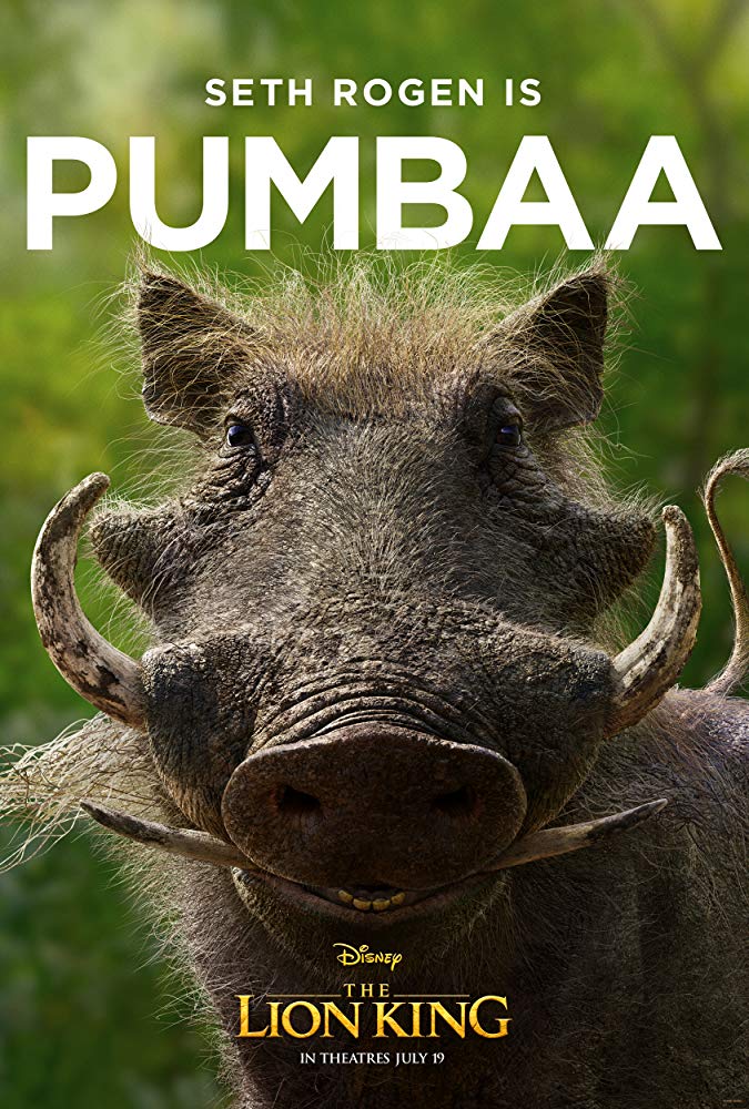 pôster de Pumba, Seth Rogen