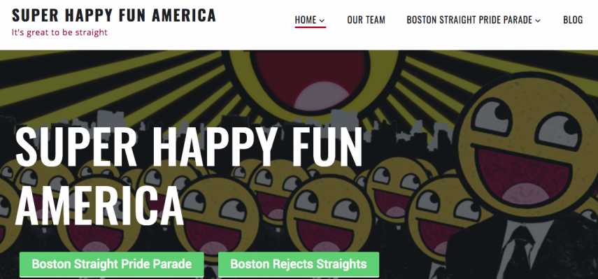 Site do grupo Super Happy Fun America