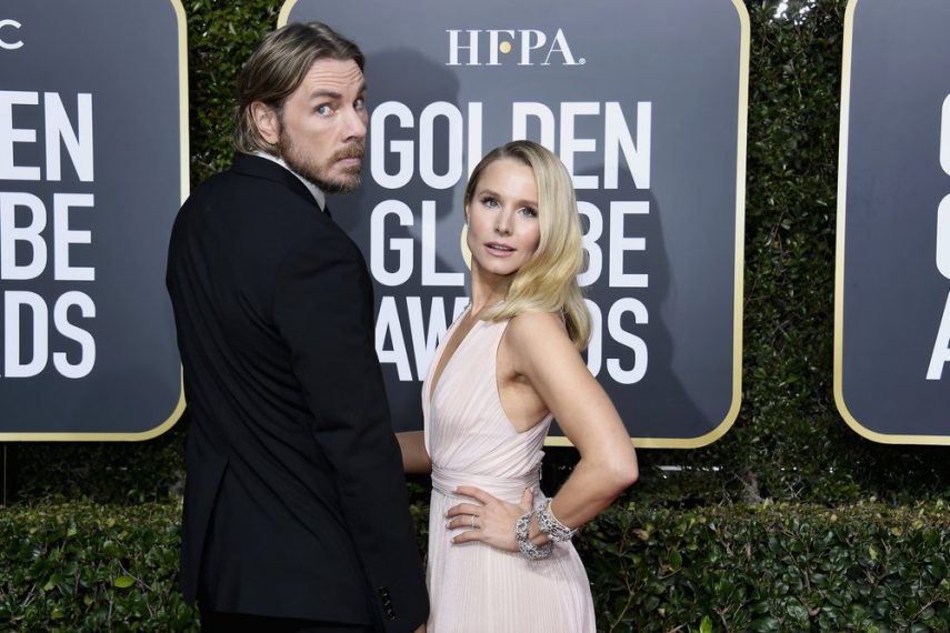 Os dois pombinhos Dax Shepard e Kristen Bell se conheceram em 2007 e se apaixonaram.