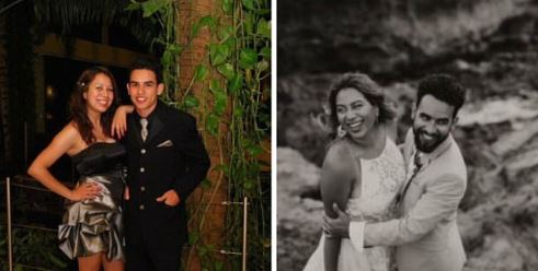 Que amor! Casais comparam fotos juntos na formatura e no casamento