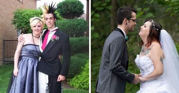 Que amor! Casais comparam fotos juntos na formatura e no casamento