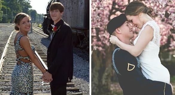 Que amor! Casais comparam fotos juntos na formatura e no casamento