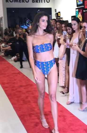 Cantora lançou coleção com estamparia assinada por Romero Britto