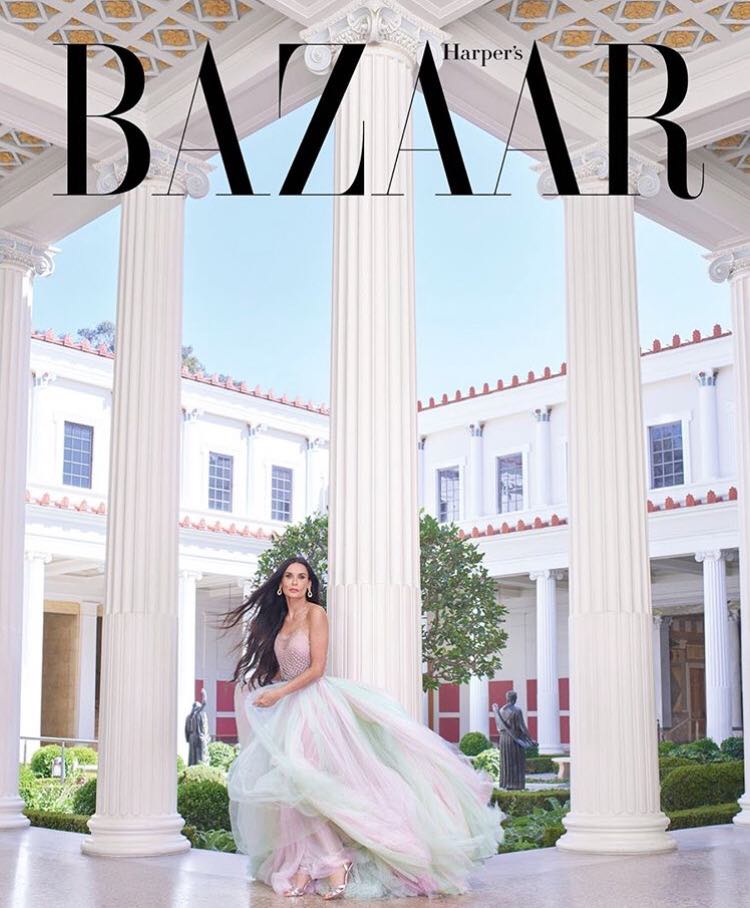 Demi Moore para a Harper's Bazaar