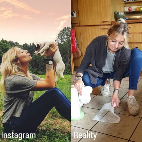Instagram x realidade