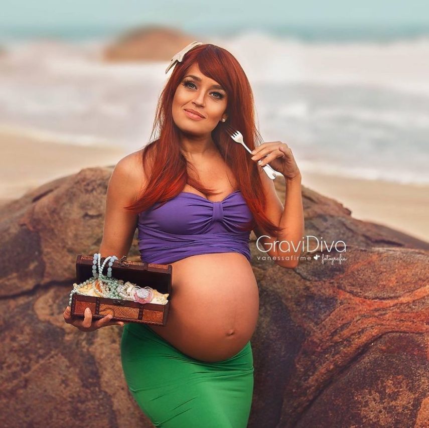 Fotógrafa brasileira transforma grávidas em princesas da Disney