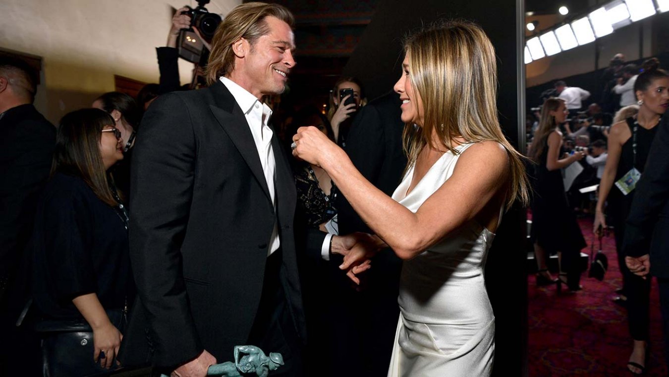 Jennifer Aniston descreve como 'doce' gesto de Brad Pitt no SAG Awards