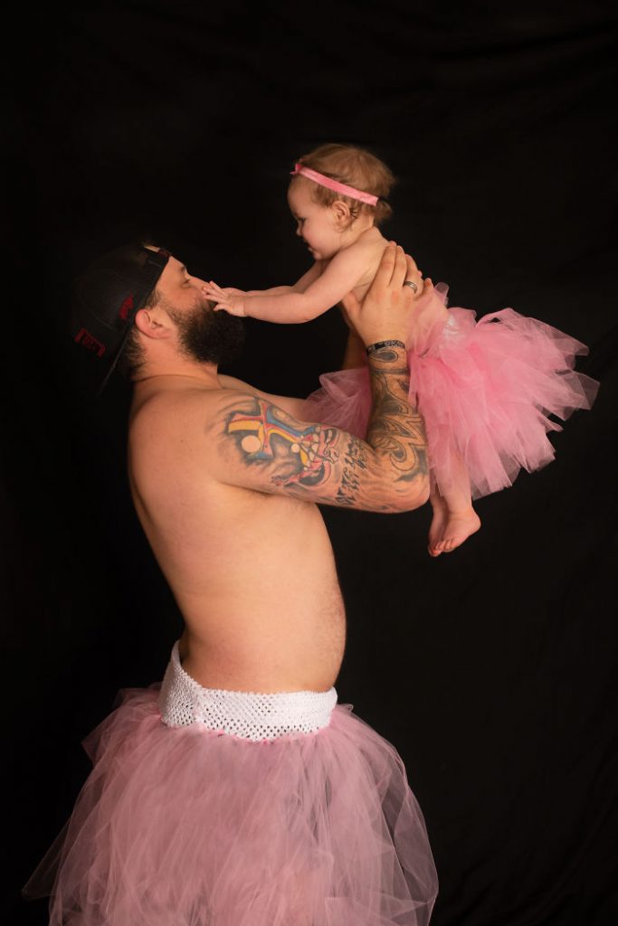 Ensaio de pai e filha vestidos de bailarina viraliza