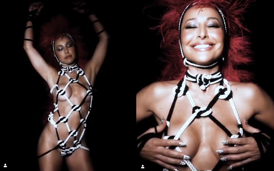 Sabrina Sato mostra fantasia do Carnaval feita só com cordas: "Lavar a alma"